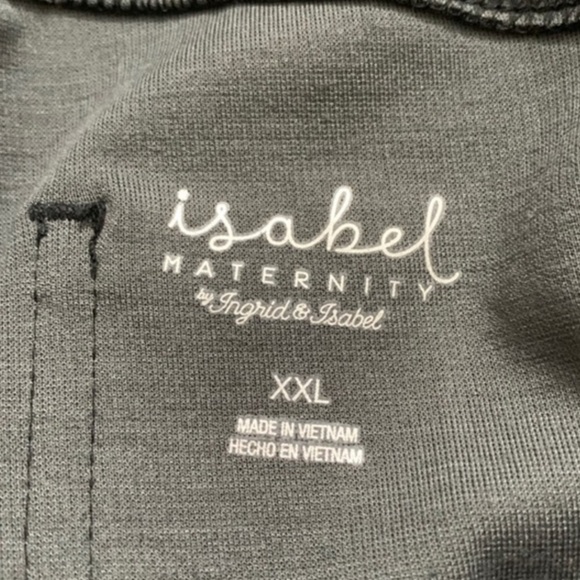 Isabel Maternity Crossover Panel Ponte Pants - Black Plaid - Picture 11 of 16